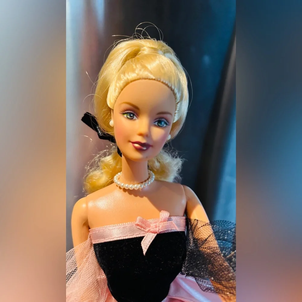 Barbie Doll with Black Silhouette Dress 2000